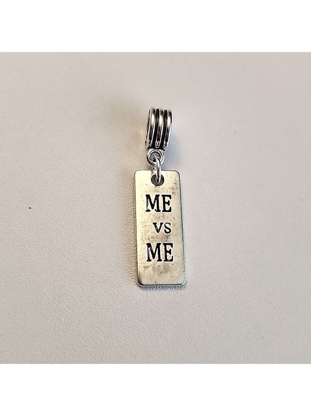 ☀️"ME Vs Me" European Pendant charm Silver Fits Pandora Systems ,&Chamili